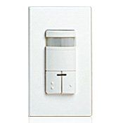 Leviton White DUAL RELAY Occupancy Motion Sensor Light Switch 120/277V ODS0D-IAW