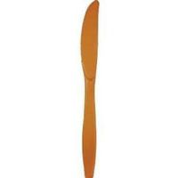Pumpkin Spice Heavy Duty Plastic Knives 24 Per Pack