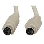 10 Foot Long PS-2 6-Pin Miniature Din Male To Male Cable Switchbox