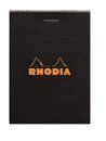 Rhodia Staplebound Black 2 x 3 Graph Notepad - R102009