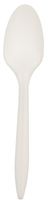 Crystalware TSPPWP1000 Disposable Medium Weight PP Plastic Tea Spoons, White (Pack of 1000)