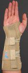 Med Spec Wrist Lacer Support, 10.5" Beige, Large Left