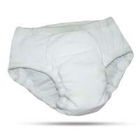 Adult Reusable Cloth Diaper with Heavy Absorbency (Small, White)