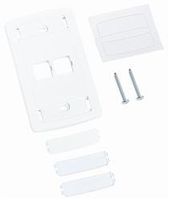 M12LE-262 - Uniprise LE Type Flush Mounted Faceplate, 2 port white