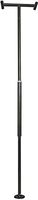 Stander Security Pole, Elderly Tension Mounted Floor to Ceiling Transfer Pole, Bathroom Safety Assist Grab Bar and Stability Rail with Padded Handle, Metallic Black
