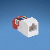 Panduit CJ5E88TWH Category-5E 8-Wire T-Style Jack Module, White
