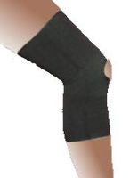 Alpha Medical Elastic Knee Support Brace with Open Patella (XXX-Large Black)
