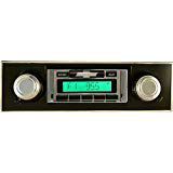 1967-1968 Chevrolet Camaro with BLACK Dash Custom Autosound USA-230 AM/FM Stereo Radio 200 watts