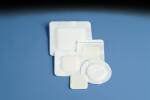 Deroyal Polyderm Border Foam Pad 21/4"X2X1/4" Pad 4"X4" Overall Sterile - Box of 10 - Model 46-915