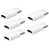Mchoice 5pack USB-C Type-C to Micro USB Data Charging Adapter for Samsung Galaxy S8/S8 Plus