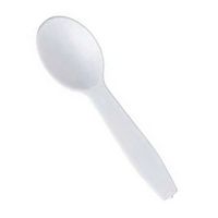 NP&PC Tasting Mini Cutlery Spoon White, 4.5" Length | 3000/Case