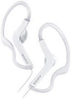 Sony Premium Splashproof Extra Bass Sports In-Ear Noise-Canceling Headphones (White)
