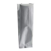 Silver Single-Use Foil Gusseted Pouch - 3-1/4 X 2-3/8 X 10-1/4 - Case 1000