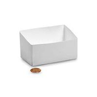 4 X 2-1/2 X 1-1/2+2 White Cello Bag Base Tray