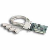 Quatech QSCLP-100 4 Port, RS-232, DB9, Low Profile, Universal PCI Serial Cards