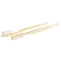 DUKAL Corporation TB20i Toothbrush, 30 Tuft, 4 in. Short Ivory Handle