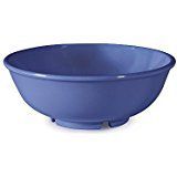 Yanco MS-5807BU Mile Stone Salad Bowl, 24 OZ Capacity, 2.5" Height, 7.25" Diameter, Melamine, Bule Color, Pack of 24