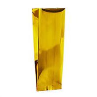 Gold Single-Use Foil Gusseted Pouch - 2 X 1-1/4 X 7-1/2 - Case 1000