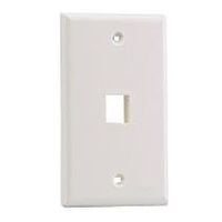 NK1FNEI: Panduit NK 1-port, single gang, flush mount face, Pack of 5