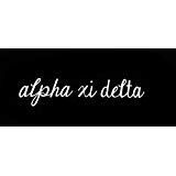 CCI Alpha Xi Delta Sorority Decal Vinyl Sticker|Cars Trucks Vans Walls Laptop| White |7.5 x 2 in|CCI1160