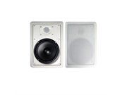 Acoustic Audio by Goldwood Surround Home Theater Speaker Set of 2 White (MT-6)