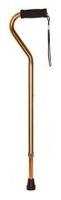 McKesson Bronze Aluminum Offset Handle Cane 30 to 39" Height