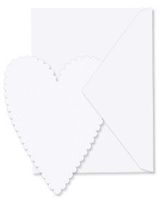 Scalloped Heart Cards - Chalk