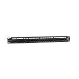 Hellermann Tyton PP110C5E24 Category 5e Universal 24 Port Patch Panel, 1U, Black