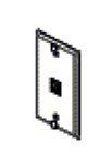 Ax102005 - Belden 1-Port Single Gang Stainless Steel Wall Mount Phone Plate