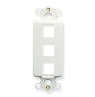 Icc Keystone Decora Insert - 3 Port â€" White