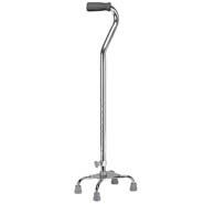 Quad Cane-Small Base w/Vinyl Grip