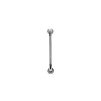 Lumex 16" Chrome Bathroom Handicap Grab Bar Knurled