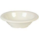 Yanco MS-5712IV Mile Stone Soup Bowl, 12 OZ Capacity, 1.75" Height, 7.25" Diameter, Melamine, Ivory Color, Pack of 48