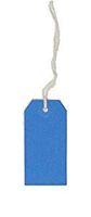 K-Kraft Gift Tags with String Options (#4 = 4.25 x 2.125 inches, PRE-Strung Blue)