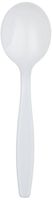 DISPOSABLE PLASTIC (1,000 Ct. MEDIUM WEIGHT SOUP SPOONS) by A World of Deals
