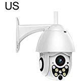 Security Camera HD 1080P 7LED PTZ Control IP Camera Mini WiFi Outdoor Dome Home Security IP Camera Wireless CCTV Waterproof Night Vision Full Color Motion Detection Hotspots Cam Monitor