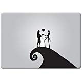 Nightmare Before Christmas Jack Skellington and Sally Apple Macbook Decal Vinyl Sticker Apple Mac Air Pro Retina Laptop sticker