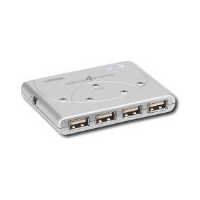 Dynex DX-UH224 - Hub - 4 x Hi-Speed USB - desktop