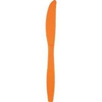 Orange Heavy Duty Plastic Knives 24 Per Pack