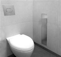 ESS Roll Toilet brush set and Wall niche, Stainless Steel door