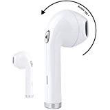 Mini Bluetooth Earbud V4.1, Wireless Headset Earpiece, Handfree Invisible Stereo Earphone Headphone Rotate 180°with Mic for iphone 7 6 6S 8 X Samsung, left or right(Only One Side)