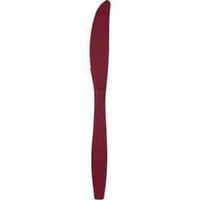 Burgundy Heavy Duty Plastic Knives 24 Per Pack