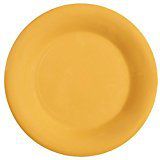 Yanco MS-007YL Mile Stone Wide Rim Round Plate, 7.5" Diameter, Melamine, Yellow Color, Pack of 48