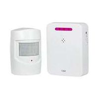 SECO-LARM RC-135Q Wireless Motion Alert, White, Sensor range up to 26ft (8m) at 40° angle at 3ft (1m) height, Up to 390ft. (120m) transmission range between sensor and receiver