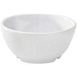Yanco MS-5807WT Mile Stone Salad Bowl, 24 OZ Capacity, 2.5" Height, 7.25" Diameter, Melamine, White Color, Pack of 24