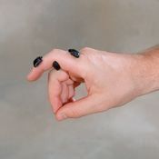 Rolyan Flexion Finger Spring, Color: Black, Size: Large 2 1/4' (5.7cm) - Model A54223