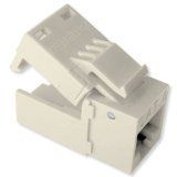 Platinum Tools EZ-SnapJack Cat5e, Lt. Almond. 4/Clamshell.