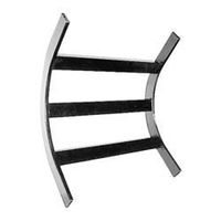 10724-718 - Chatsworth 90-Degree Cable Runway Inside Radius Bend, Black, 18"W