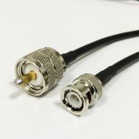 BNC male to UHF male PL259 RF pigtail cable RG58 20inch for wireless router NEW High Quality Ships Quickly From USA