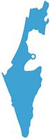 hBARSCI Israel Vinyl Decal - 5 Inches - for Cars, Trucks, Windows, Laptops, Tablets, Outdoor-Grade 2.5mil Thick Vinyl - Sky Blue